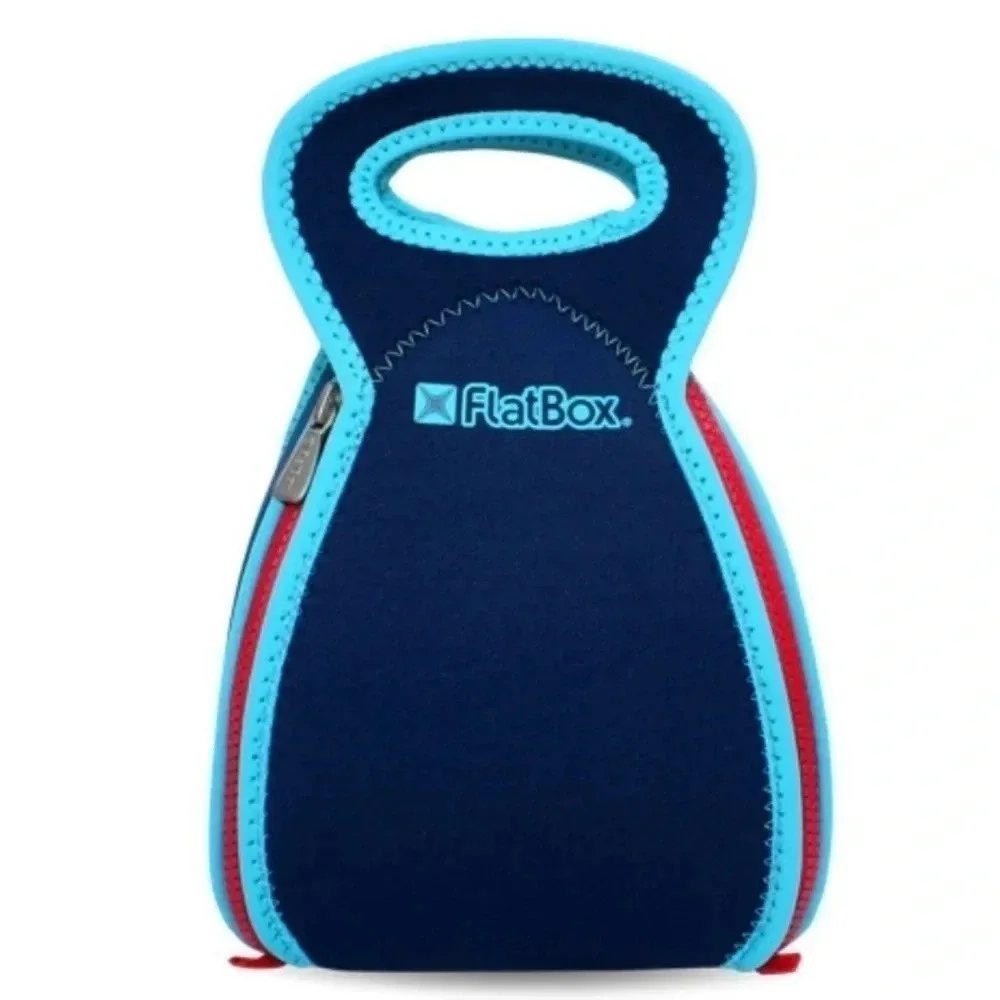 Flatbox Lunch Bag, dark blue/light blue